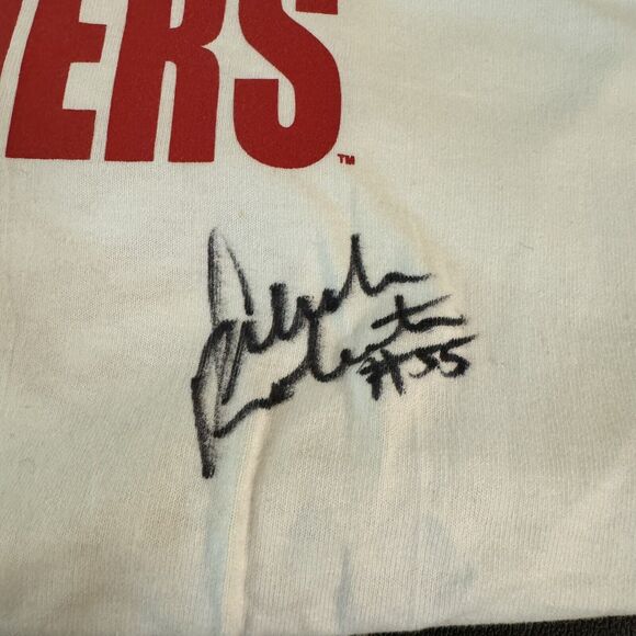 Texas Tech Lady Raiders T-Shirt Marsha Sharpe & Alesha Robertson #55 Signed - Picture 6 of 7